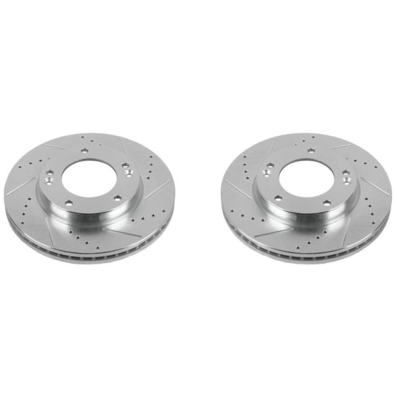 PowerStop — PowerStop Evolution Performance Drilled, Slotted & Plated Brake Rotor Pair