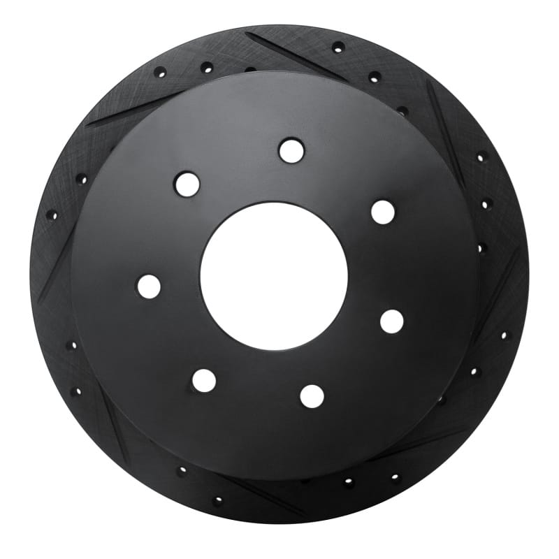 R1 Concepts — R1 Concepts Brake Rotor Drilled and Slotted Black