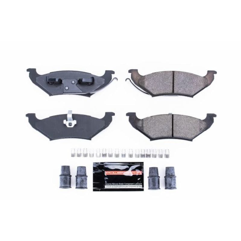 PowerStop — PowerStop - Z23 Daily Driver Carbon-Fiber Ceramic Brake Pads with Hardware Kit