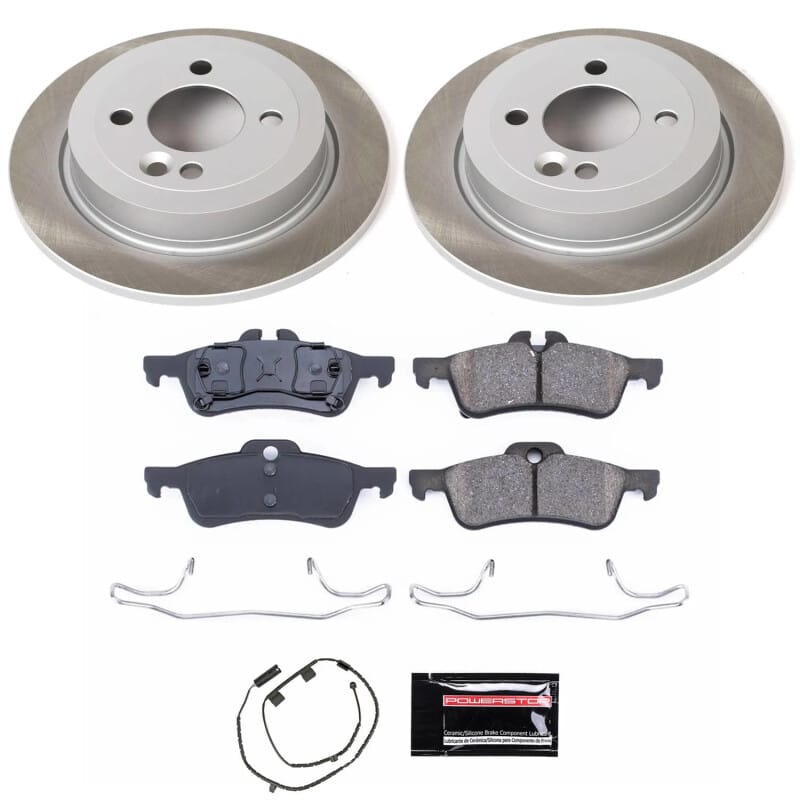 PowerStop — Semi-Coated Rotor and Low-Dust Ceramic Brake Pad Kit