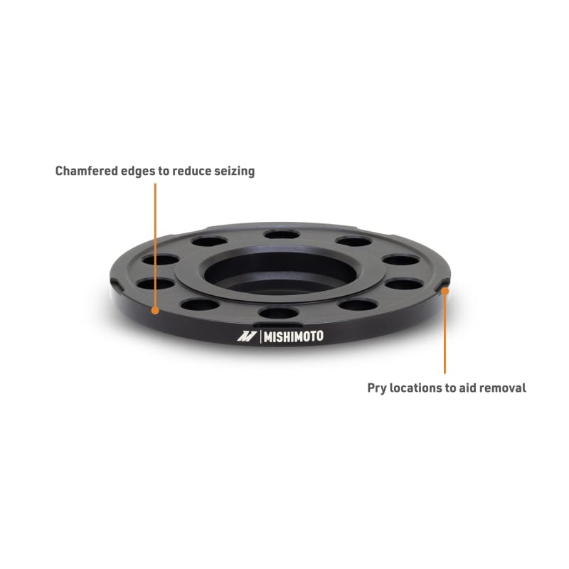 Mishimoto — Wheel Spacers, Black, 5x112, 10mm, fits BMW M3/M4 2015-2020