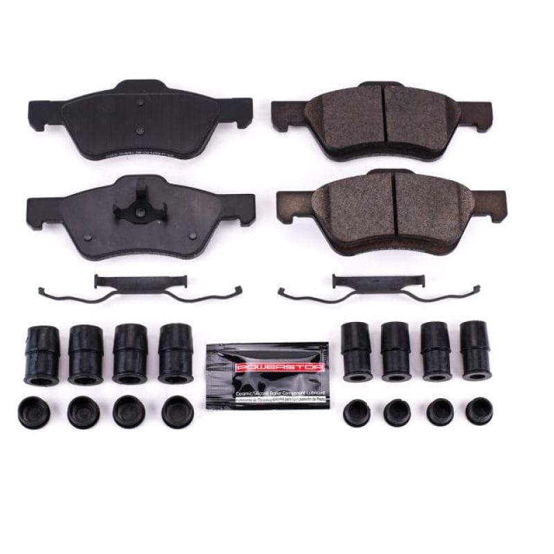 PowerStop — PowerStop - Z23 Daily Driver Carbon-Fiber Ceramic Brake Pads with Hardware Kit
