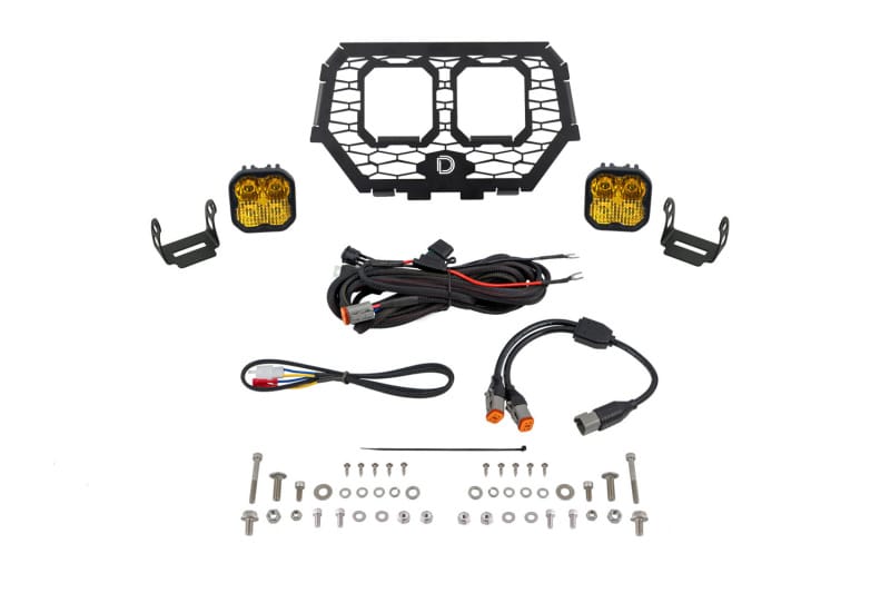 Diode Dynamics — Diode Dynamics 14-18 Polaris RZR XP Stage Series LED Grille Kit - Sport Yellow Combo