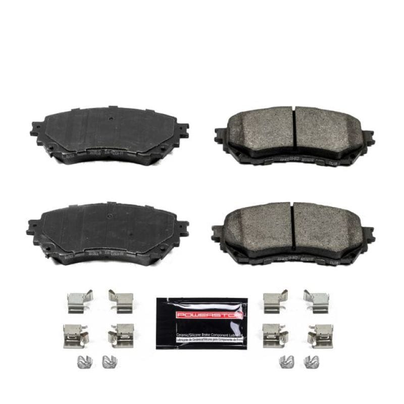 PowerStop — PowerStop - Z23 Daily Driver Carbon-Fiber Ceramic Brake Pads with Hardware Kit