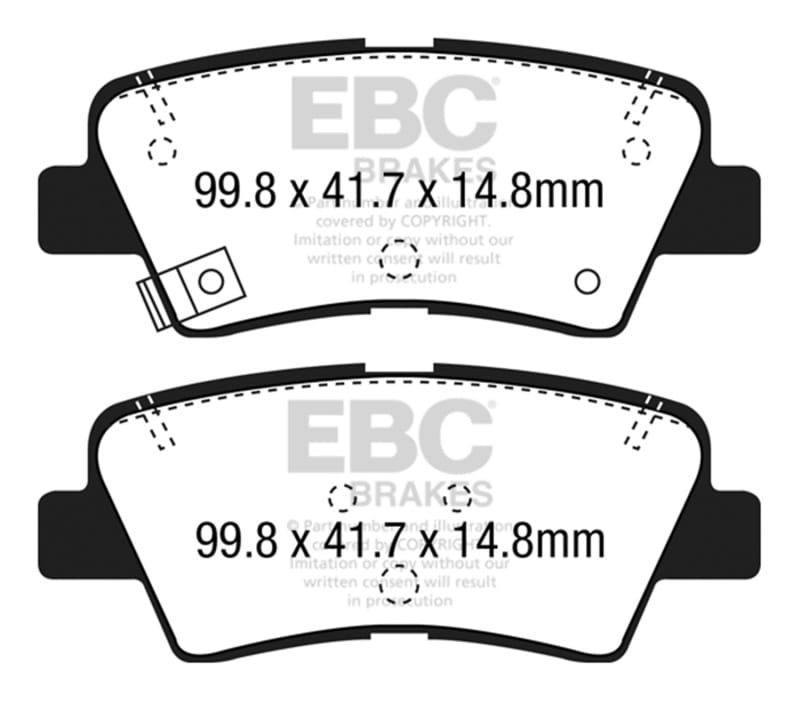 EBC — Redstuff Ceramic Low Dust Brake Pads