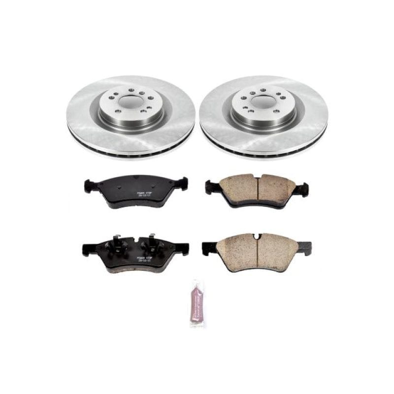 PowerStop — OE Stock Replacement Low-Dust Ceramic Brake Pad and Rotor Kit