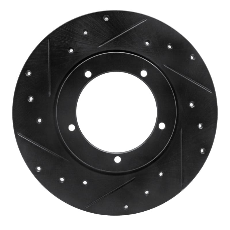 R1 Concepts — R1 Concepts Brake Rotor Drilled and Slotted Black