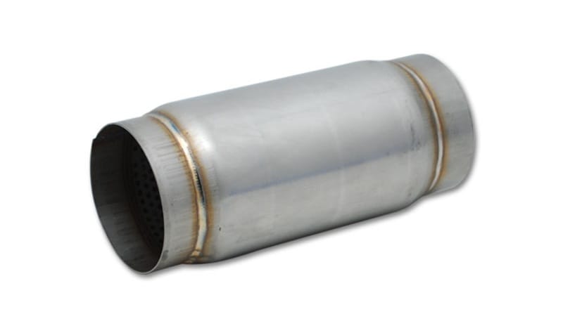 Vibrant — Stainless Steel Race Muffler, 4" inlet/outlet x 5" long
Race Muffler, 4" inside diameter x 5" OAL
Race Muffler
