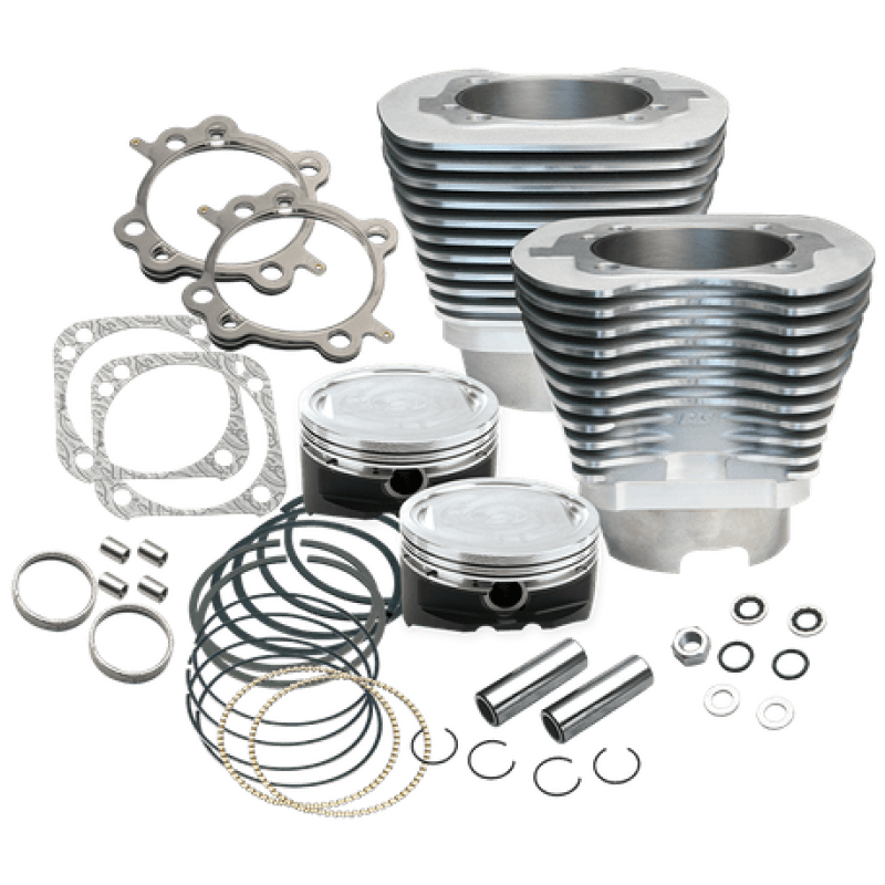 S&S Cycle — S&S Cycle 99-06 BT 4-1/8in Bore Cylinder & Piston Kit - Silver