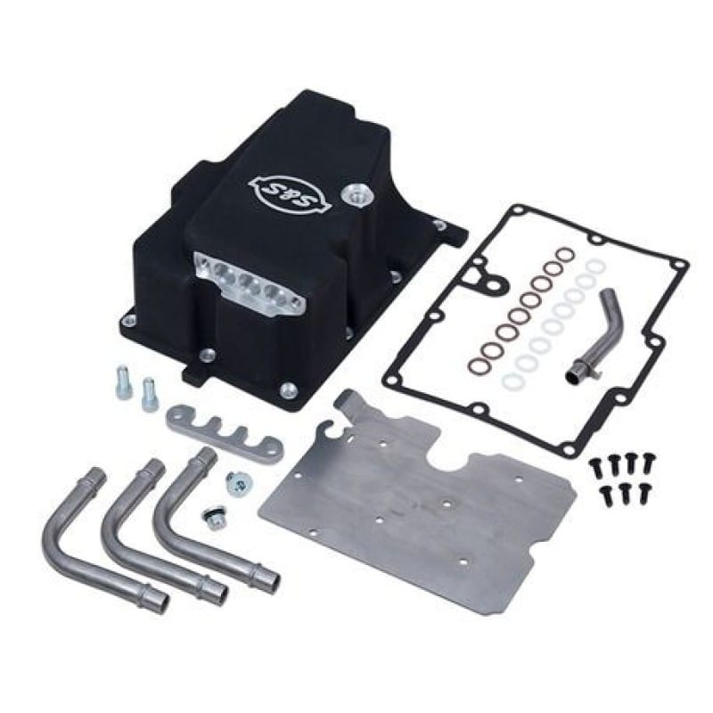 S&S Cycle — S&S Cycle 2006 Dyna Models Oil Supply Line Installation Kit - Wrinkle Black