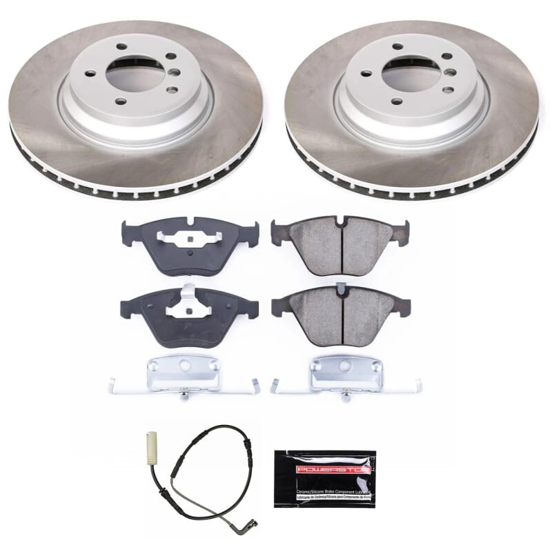PowerStop — Semi-Coated Rotor and Low-Dust Ceramic Brake Pad Kit
