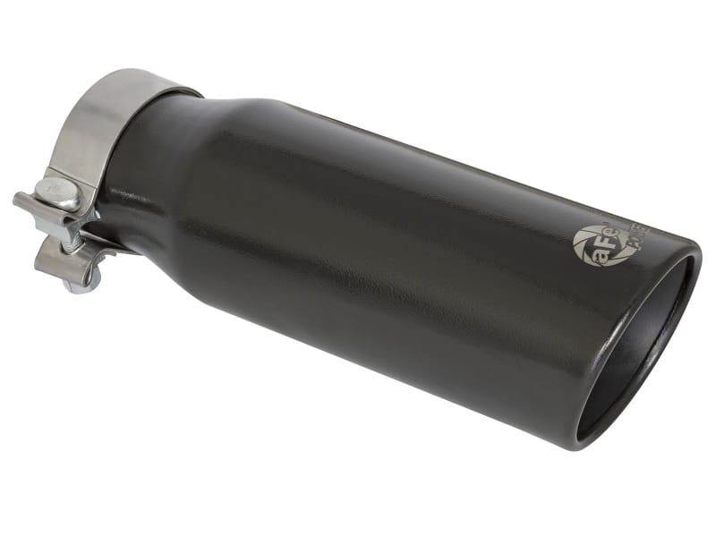aFe — MACH Force-Xp 409 Stainless Steel Clamp-on Exhaust Tip Black Rear Exit