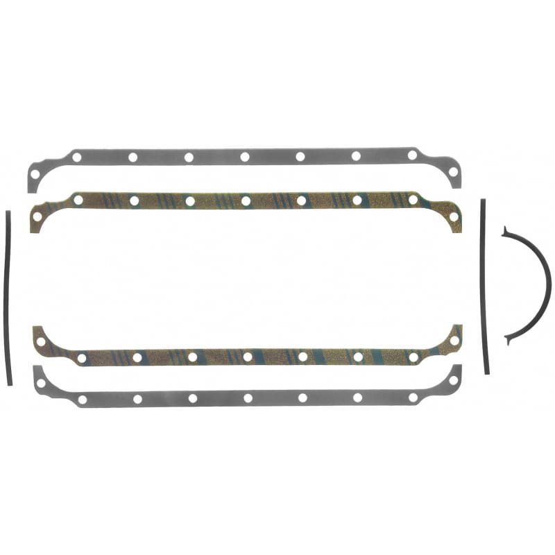 Fel-Pro — Engine Oil Pan Gasket Set 18 Bolt Hole Multi Piece Gasket