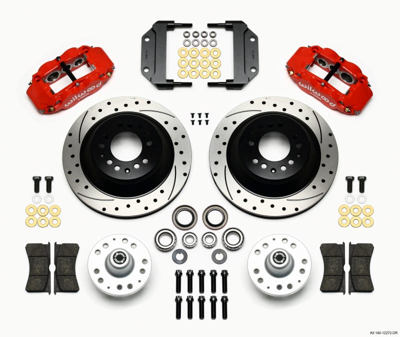 Wilwood — KIT,FRONT,MAGNUM FORCE,DROP SPINDLE FNSL6R.12.88,1PC ROTOR,SRP,RED