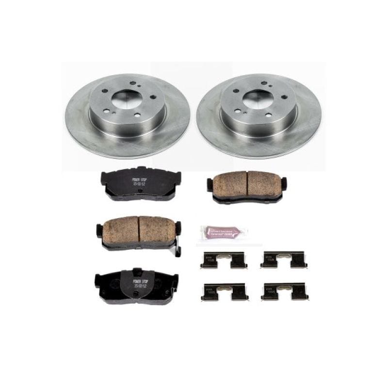 PowerStop — OE Stock Replacement Low-Dust Ceramic Brake Pad and Rotor Kit