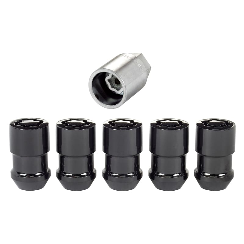 McGard — Cone Seat Exposed Style Wheel Locks-Black-5 Lock set