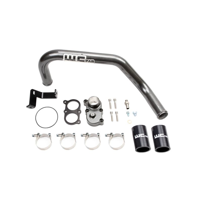 Wehrli — Thermostat Housing Kit, 06-10 Duramax LBZ/LMM, Dual CP3 WCFab Grey
