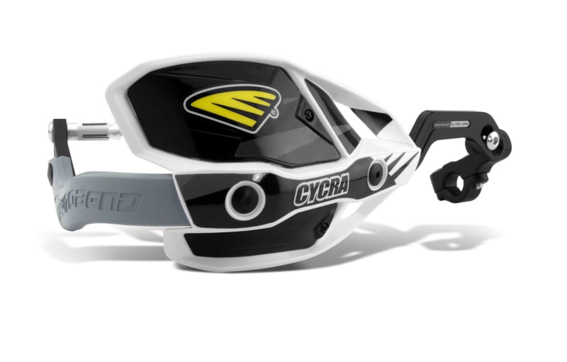 Cycra — White Shields/Black Covers/Grey Guards, 1-1/8"