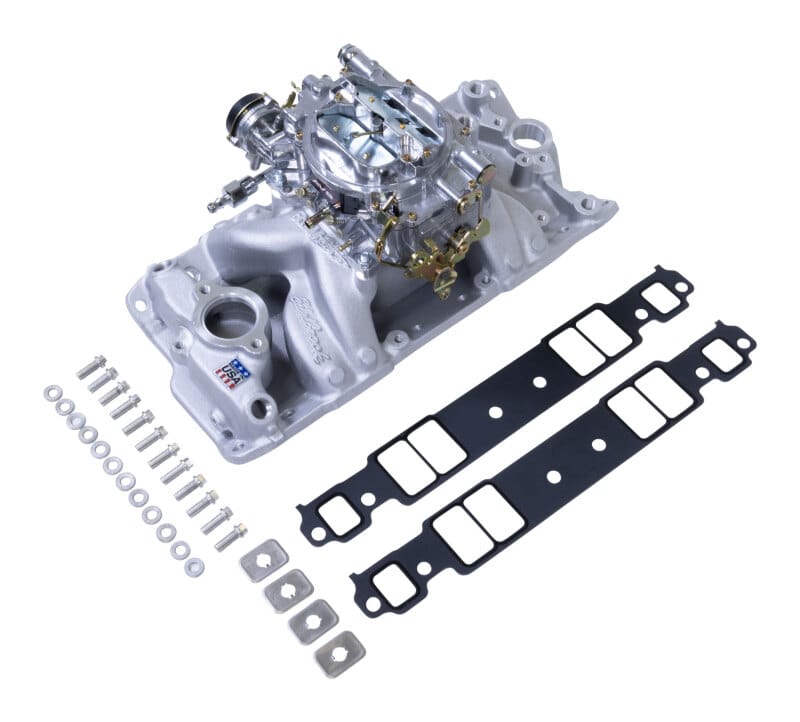 Edelbrock — Single-Quad Manifold And Carb Kit