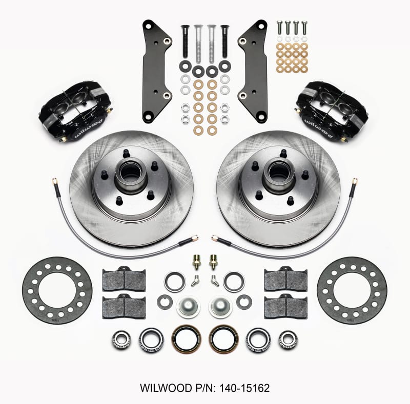 Wilwood — KIT,FRONT,CADILLAC 57-60,FDL-M,11.88 ROTOR,BLACK,W/LINES