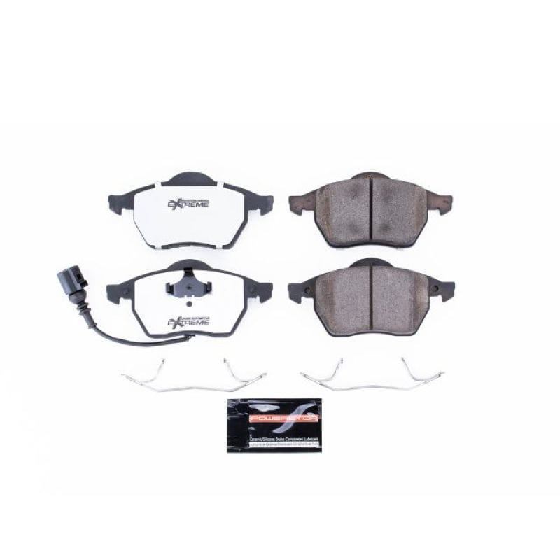 PowerStop — PowerStop - Z26 Performance Carbon-Fiber Ceramic Brake Pads with Hardware Kit