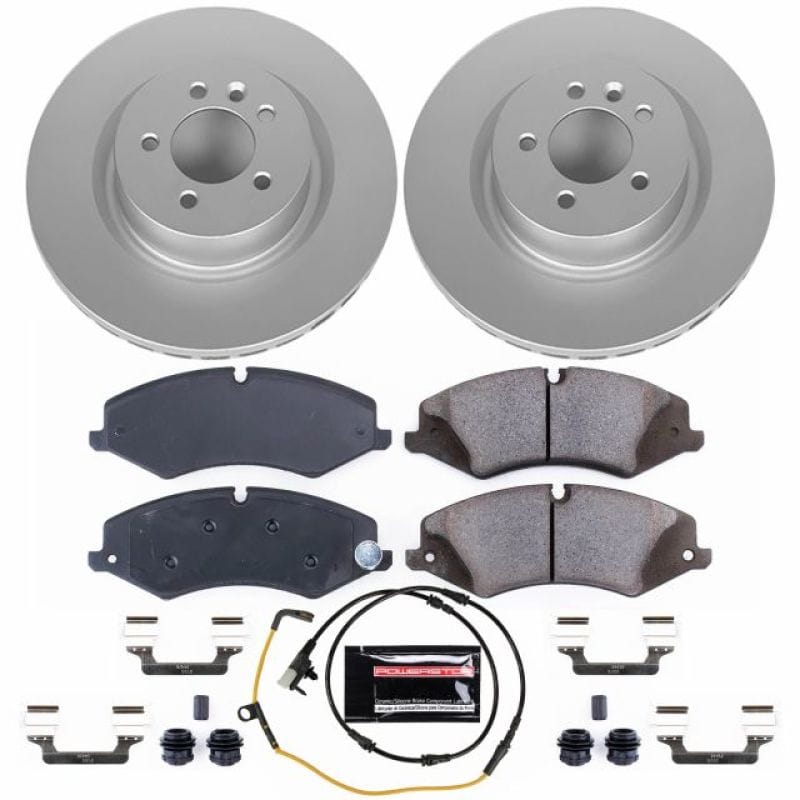 PowerStop — Genuine Geomet Coated Rotor and Carbon-Fiber Ceramic Brake Pad Kit