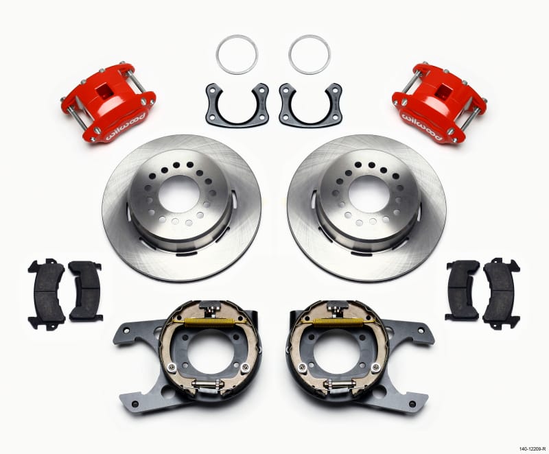 Wilwood — KIT,REAR,DISC/DRUM,BIG FORD,NEW STYLE 2.50 OFFSET,D154,1PC ROTOR,RED
