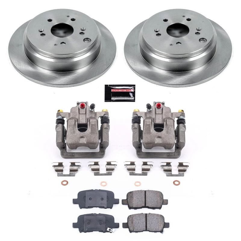 PowerStop — OE Stock Replacement Low-Dust Ceramic Brake Pad, Rotor and Caliper Kit