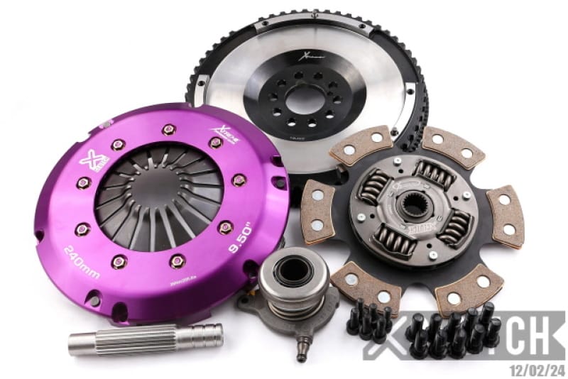XCLUTCH — Clutch Kit Inc Chromoly Flywheel + HRB; Stage 2R  Single Ceramic Race Disc
