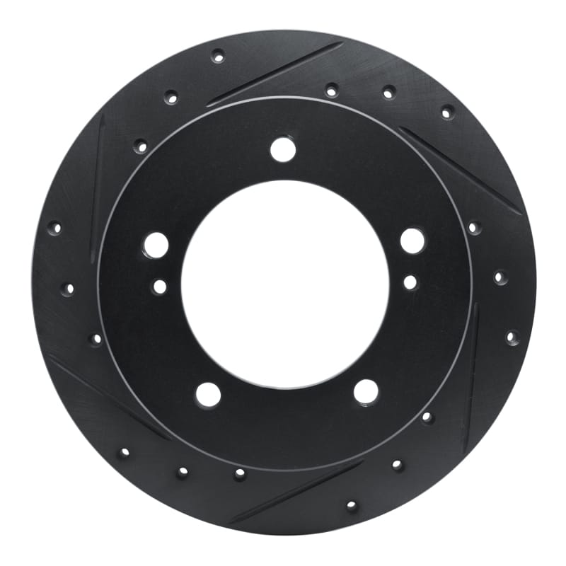 R1 Concepts — R1 Concepts Brake Rotor Drilled and Slotted Black
