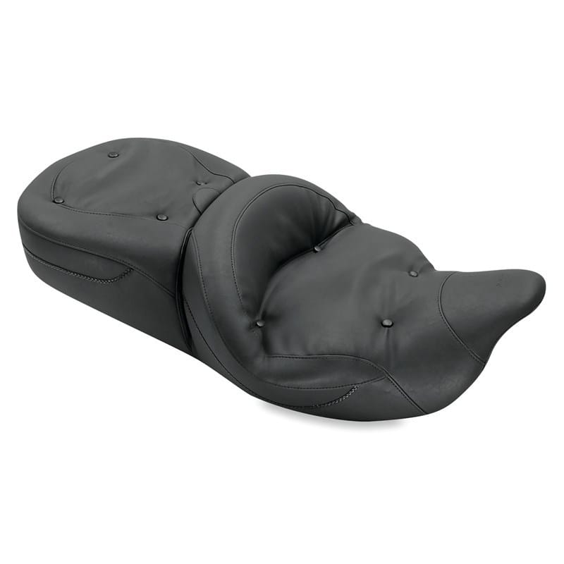 Mustang Motorcycle — Mustang 08-21 Harley Electra Glide, Rd Glide, Rd King, Str Glide Touring 1PC Seat Regal - Black
