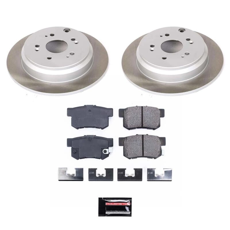 PowerStop — Semi-Coated Rotor and Low-Dust Ceramic Brake Pad Kit