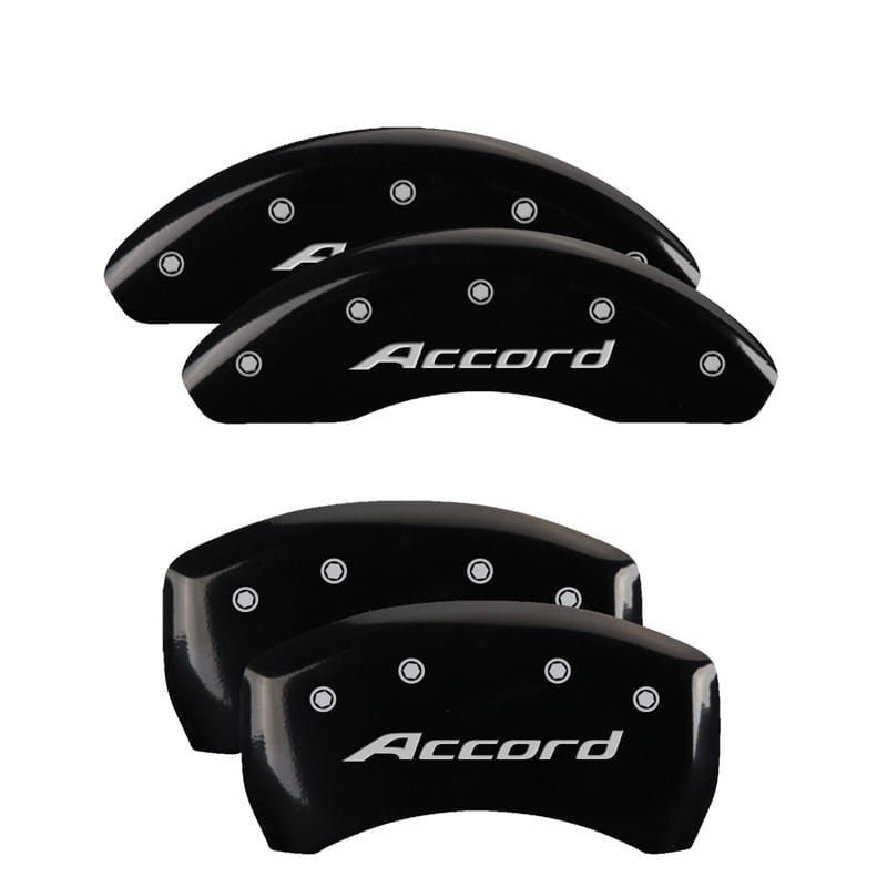 MGP — Set of 4 caliper covers, Engraved Front: Accord - Engraved Rear: Accord, Black p
