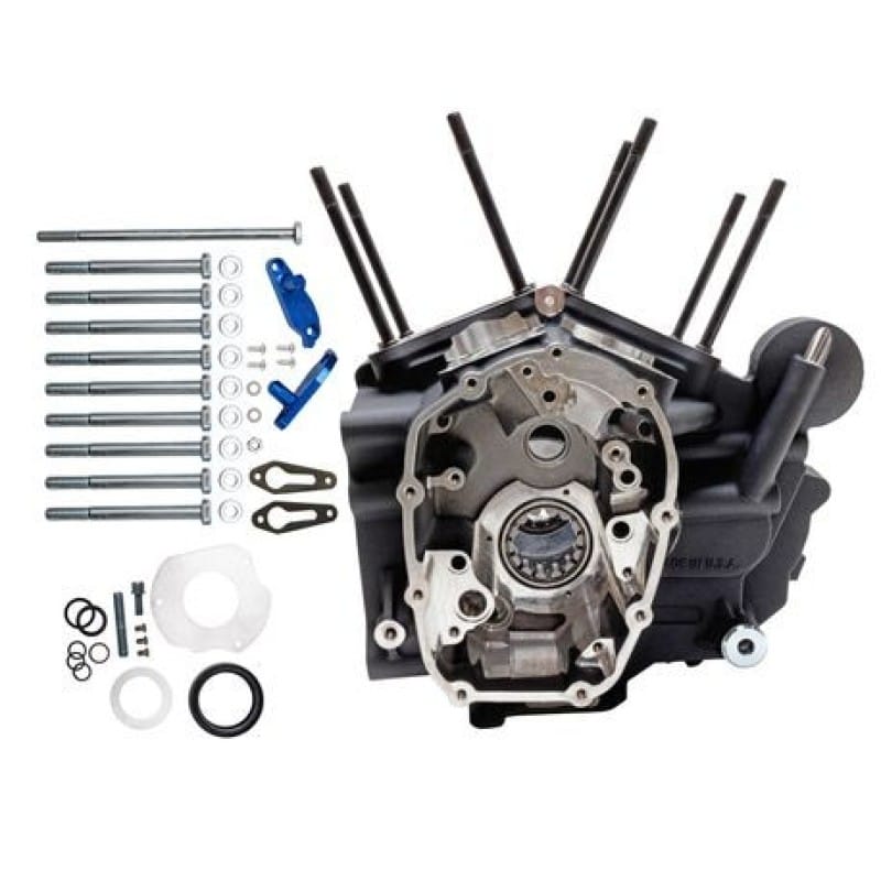S&S Cycle — S&S Cycle 2017+ M8 Touring Models MK-Series Touring Crankcase Assembly - Black