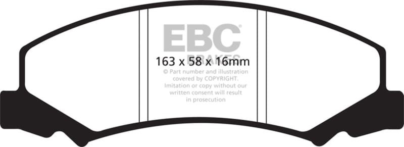 EBC — EBC 08-09 Buick Allure (Canada) 5.3 Ultimax2 Front Brake Pads
Disc Brake Pad