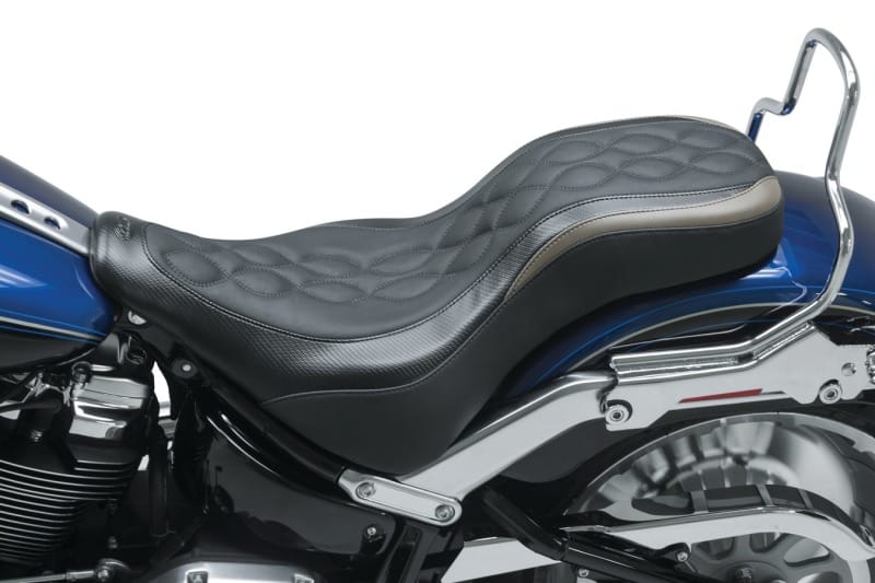 Mustang Motorcycle — Mustang 18-23 Harley Fat Boy DayTripper 1PC Seat - Black