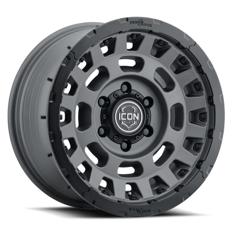 ICON — ICON ALLOYS HAMMER PRO CHARCOAL - 17 X 8.5 / 5 X 150 / 25MM / 5.75" BS