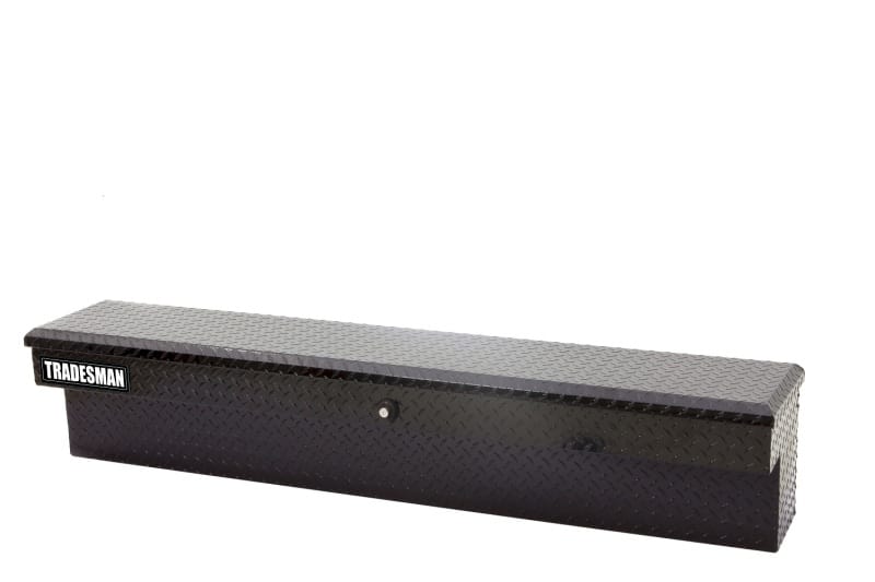 Tradesman — Tradesman Aluminum Side Bin Truck Tool Box w/Push Button (70in.) - Black