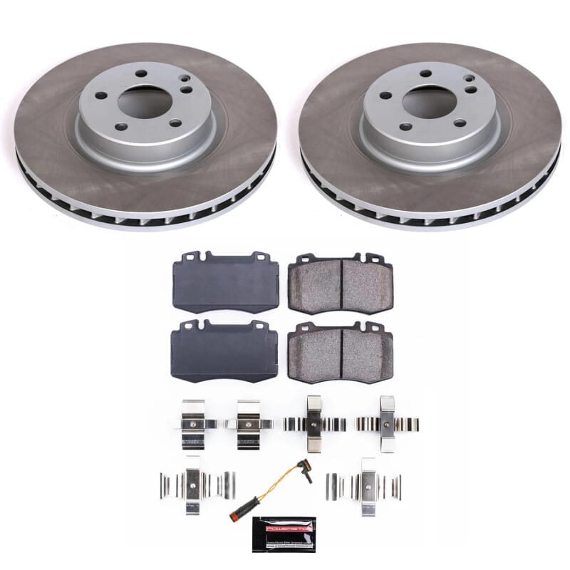 PowerStop — Semi-Coated Rotor and Low-Dust Ceramic Brake Pad Kit