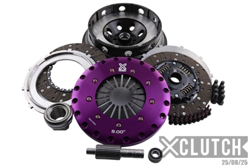 XCLUTCH — Clutch Kit Inc Chromoly Flywheel; 9" Twin Sprung Organic Clutch Discs