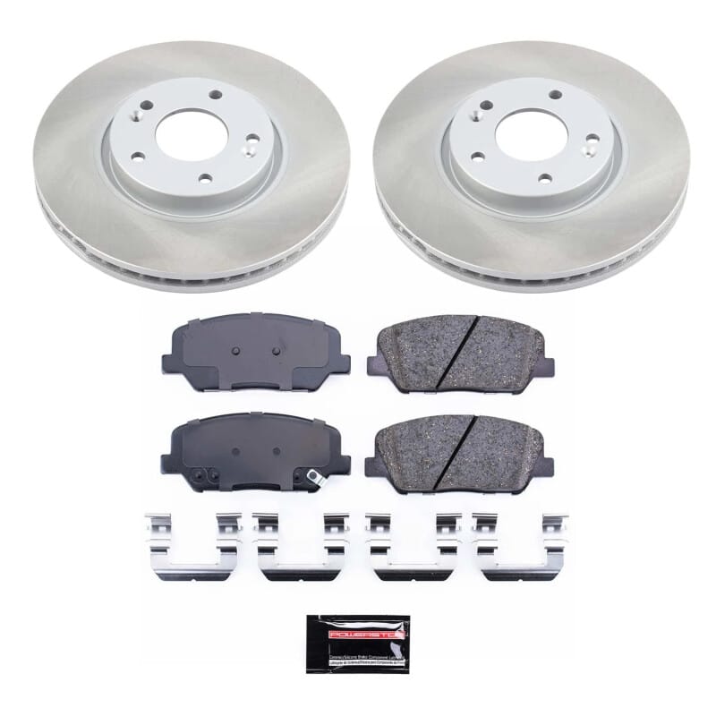PowerStop — Semi-Coated Rotor and Low-Dust Ceramic Brake Pad Kit