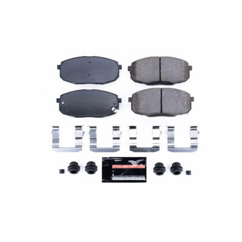 PowerStop — PowerStop - Z23 Daily Driver Carbon-Fiber Ceramic Brake Pads with Hardware Kit