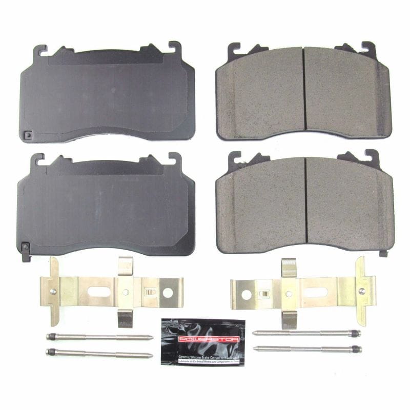 PowerStop — PowerStop - Z23 Daily Driver Carbon-Fiber Ceramic Brake Pads with Hardware Kit