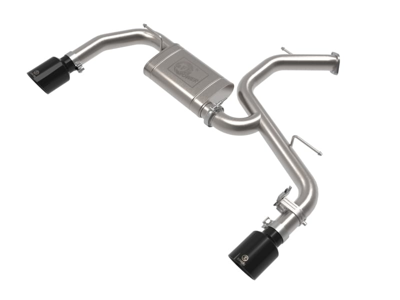 aFe — Takeda 3 IN 304 Stainless Steel Axle-Back Exhaust w/ Black Tips