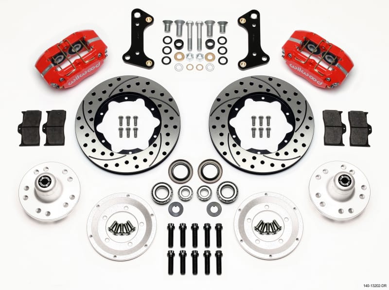 Wilwood — KIT,FRONT,CAMARO/NOVA,67-72,DP-DB 11.00 ROTOR,VENTED,DRILLED,RED