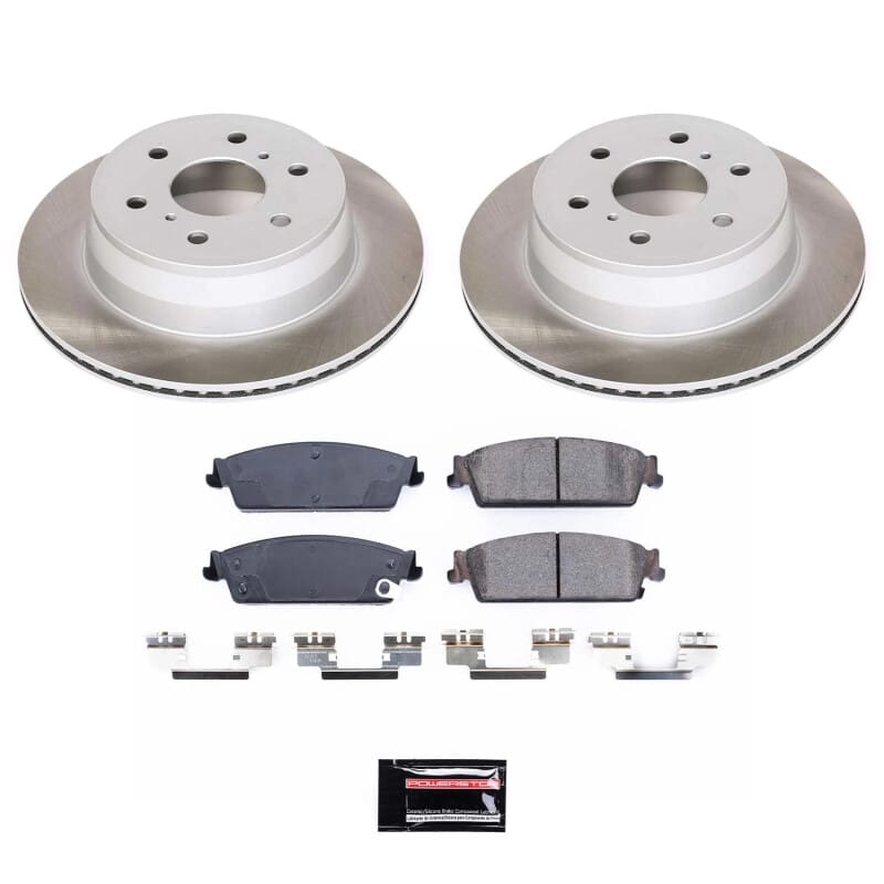 PowerStop — Semi-Coated Rotor and Low-Dust Ceramic Brake Pad Kit
