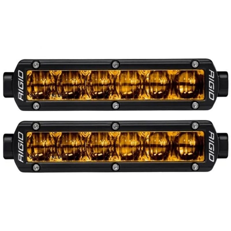 Rigid Industries — SR-SERIES PRO DOT/SAE J583 6INCH FOG LIGHT SELECTIVE YELLOW SURFACE MOUNT; PAIR
SR-Series DOT/SAE J583 6 Inch Selective Yellow LED Fog Light, Pair