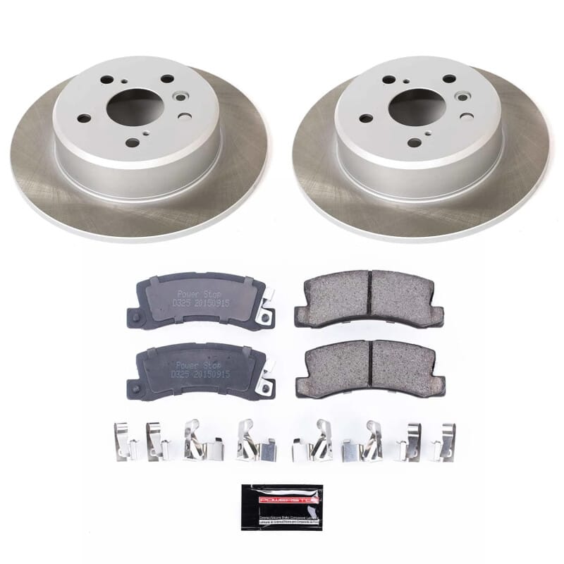PowerStop — Semi-Coated Rotor and Low-Dust Ceramic Brake Pad Kit