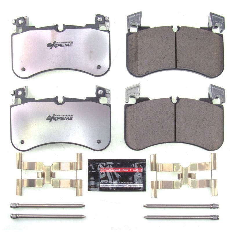 PowerStop — PowerStop - Z36 Truck and SUV Carbon-Fiber Ceramic Brake Pads with Hardware Kit