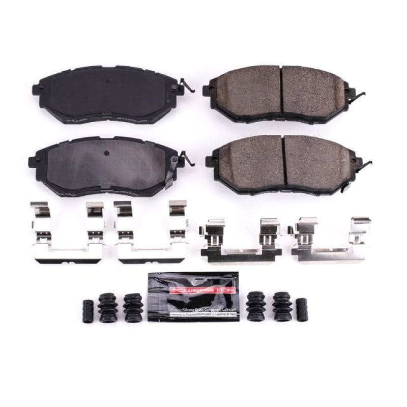 PowerStop — PowerStop - Z23 Daily Driver Carbon-Fiber Ceramic Brake Pads with Hardware Kit
